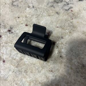 Matte Black Hair Clips Set